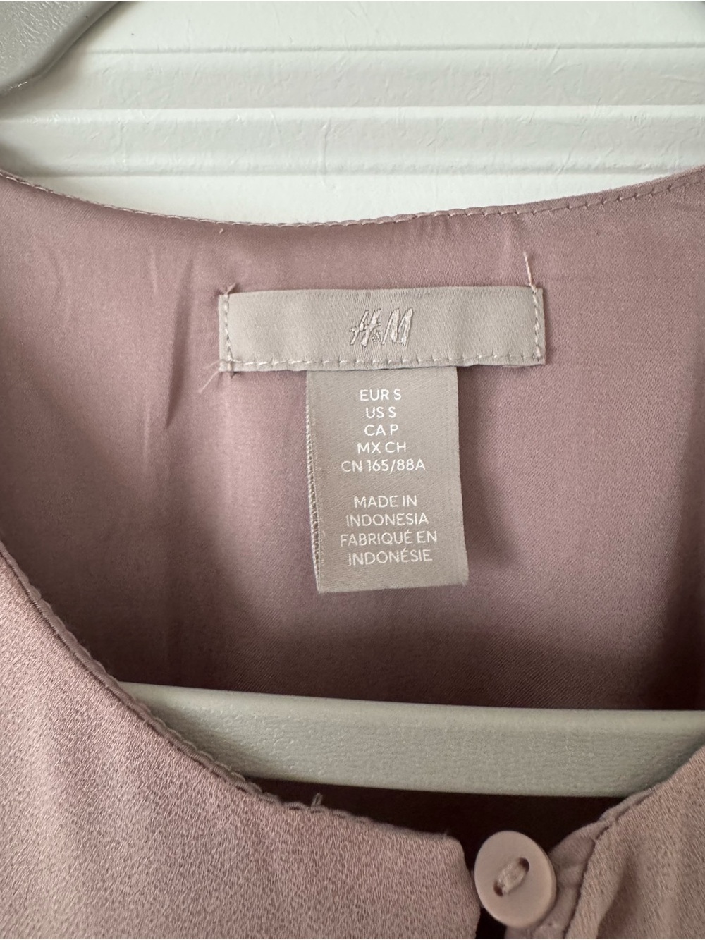 2 Dress Bundle Midi Maxi Dresses Sim & Sam H&M Tan Eyelet Mauve Chiffon Size S - Picture 7 of 9